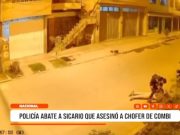 Comas: sicario abatido tras asesinar a chofer de combi