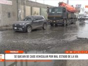 Trujillo: caos vehicular en la Panamericana Norte por vía dañada