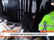Cajamarca: incendio en carpintería deja un herido