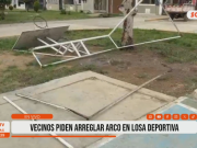 Trujillo: colapso de arco deportivo alarma a vecinos