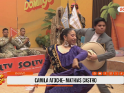 Camila Atoche y Mathias Castro brillan bailando marinera