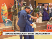 Keyla y Nikolay campeones de marinera brillan en Feliz Domingo