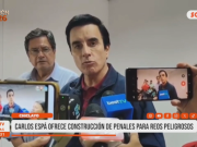 Chiclayo: Carlos Spá ofrece construcción de penales para reos peligrosos