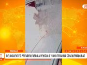 Trujillo: Delincuentes incendian vehículo en El Milagro y uno resulta herido