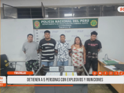 Trujillo: detienen a cinco presuntos integrantes de banda con explosivos en Florencia de Mora