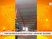 Pataz: Techo colapsado mantiene en alerta a colegio local