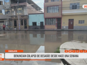 Chiclayo: denuncian colapso de desagüe desde hace una semana