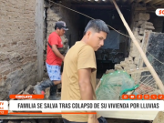 Chiclayo: vivienda familia se salva tras colapso de su vivienda por lluvias