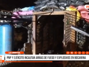 Pataz: PNP y Ejército incautan armas de fuego y explosivos en bocamina