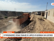 Trujillo: extorsionadores frenan trabajos de limpieza en quebrada San Ildefondo