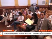 La Libertad: 15 de 34 partidos en la región confirman firma de pacto ético electoral