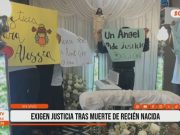 Trujillo: familiares exigen justicia tras muerte de recién nacida