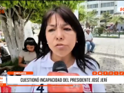 Chiclayo: cuestionó incapacidad del presidente José Jerí