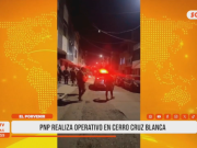 El Porvenir: operativo policial en Cerro Cruz Blanca
