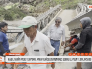 Gran Chimú: habilitan paso temporal sobre puente colapsado
