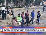Huaraz: entregan restos de víctima terrorismo tras 35 años