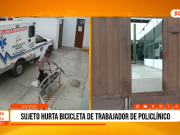 Trujillo: hurto de bicicleta alerta a trabajadores de policlínico