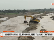 Trujillo: trabajos de mantenimiento continúan en río Moche pese a aumento del caudal