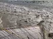 Ticapampa: colapsa puente colgante por crecida del río Santa