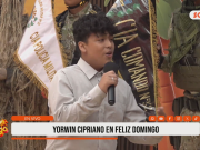 Yorwin Cipriano brilló en Feliz Domingo cantando “Beso”