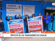 Áncash: trabajadores de EsSalud se unen a protesta nacional en Huaraz