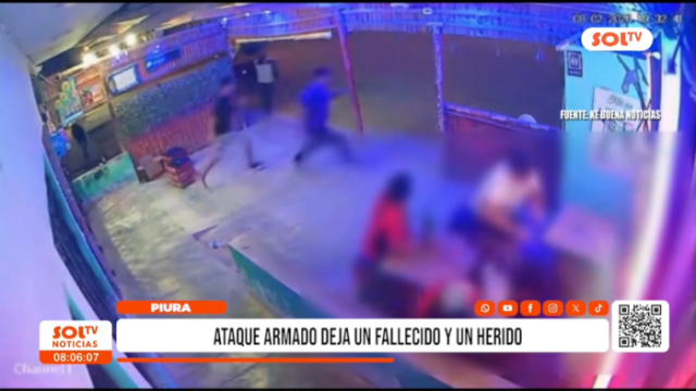ataque armado deja un fallecido y un herido