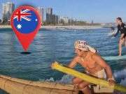 Nacional: Caballito de Totora se hace presente en Australia con el surf