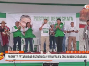 Cajamarca: candidato presidencial promete estabilidad económica y firmeza en seguridad ciudadana