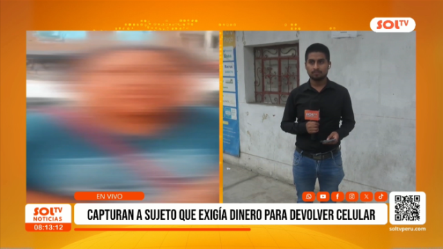 capturan a sujeto para decolce celular