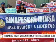 Gobernadora de La Libertad promete nombrar a 366 trabajadores de Salud