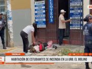 Trujillo: habitación de estudiantes se incendia en Urb. El Molino