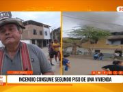 Trujillo: incendio arrasa segundo piso de vivienda en Florencia de Mora