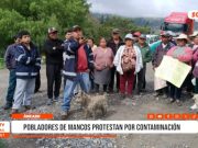 Áncash: Pobladores de Mancos protestaron por contaminación minera en Yungay