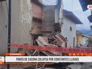 Cajamarca: pared de casona colapsa por constantes lluvias