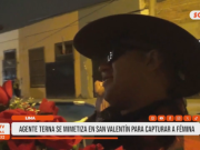 Agente Terna se disfraza en San Valentín y detiene a presunta microcomercializadora en Rímac