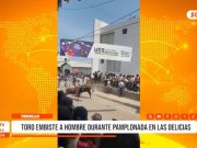 Trujillo: toro embiste a hombre durante Pamplonada en Las Delicias