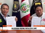 ELECCIONES 2026: Valderrama propone fortalecer el INPE