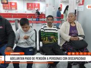 Nacional: adelantan pago de pensión a personas con discapacidad