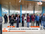 Cajamarca: administrativos UNC toman campus por bonos