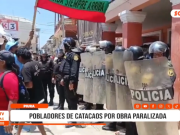 Piura: Catacaos protesta por obra de agua inconclusa