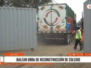 Trujillo: balean obra de reconstrucción de colegio