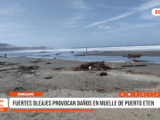 Chiclayo: fuertes oleajes provocan daños en muelle de Puerto Eten