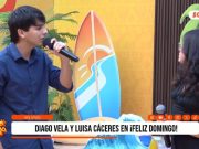 Diago Vela y Luisa Cáceres emocionan con bolero en Feliz Domingo