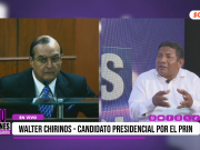 «Montesinos nos alcanzó un plan de seguridad en inteligencia y defensa; no niego lo que hizo, pero necesitamos que se resuelva el problema de la inseguridad»: Walter Chirinos, candidato presidencial por el PRIN