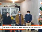Cajamarca: excandidato presidencial afirma que encuestas son manipuladas