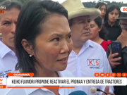 Cajamarca: Keiko Fujimori propone reactivar el PRONAA y entrega de tractores