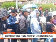 Áncash: gobernador regional estaría indiferente ante obras paralizadas