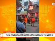 Trujillo: incendio vivienda afecta segundo piso en La Perla