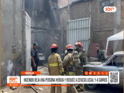 Trujillo: incendio en taller mecánico deja herido y pérdidas