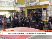 Huaraz: comercio informal deja calles intransitables